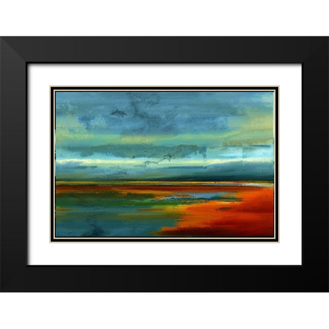 Looking For the Horizon V Black Modern Wood Framed Art Print with Double Matting by Bolokofsky, Ronald