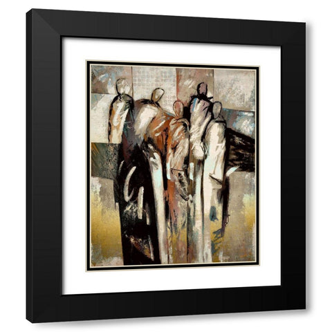 Meeting Of the Minds I Black Modern Wood Framed Art Print with Double Matting by Bolokofsky, Ronald