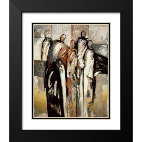 Meeting Of the Minds I Black Modern Wood Framed Art Print with Double Matting by Bolokofsky, Ronald