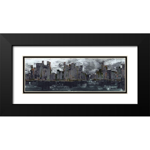 Reserection City II Black Modern Wood Framed Art Print with Double Matting by Bolokofsky, Ronald