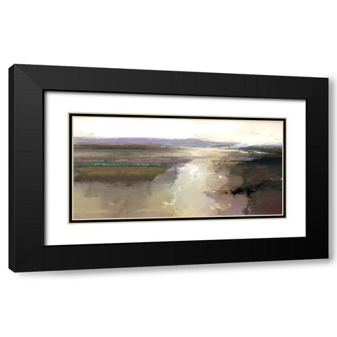 Trail of Light Black Modern Wood Framed Art Print with Double Matting by Bolokofsky, Ronald