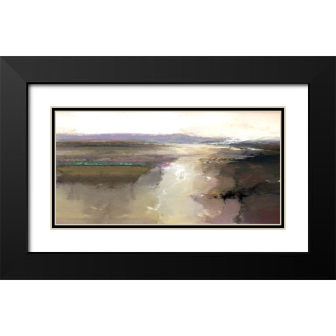 Trail of Light Black Modern Wood Framed Art Print with Double Matting by Bolokofsky, Ronald