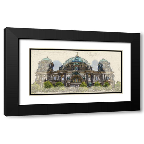 Berlin Cathdedral Black Modern Wood Framed Art Print with Double Matting by Bolokofsky, Ronald