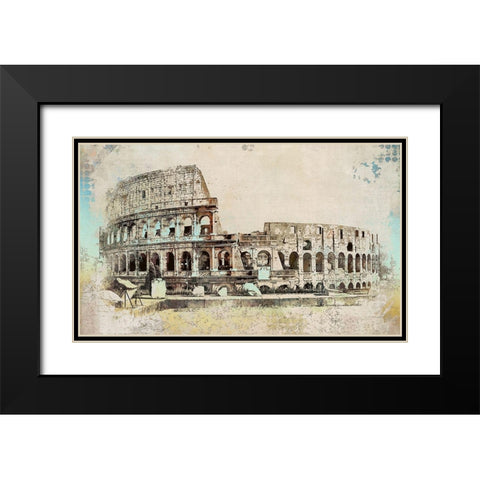 Colosseum II Black Modern Wood Framed Art Print with Double Matting by Bolokofsky, Ronald