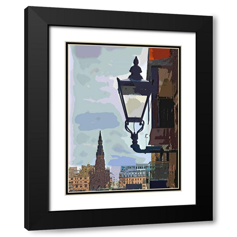 Lamplight Black Modern Wood Framed Art Print with Double Matting by Bolokofsky, Ronald