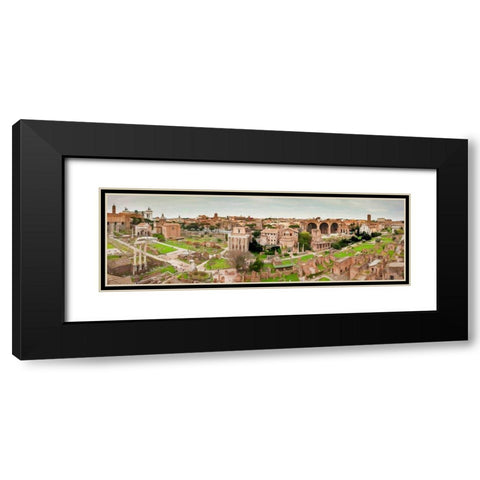 Roman Ruins Black Modern Wood Framed Art Print with Double Matting by Bolokofsky, Ronald
