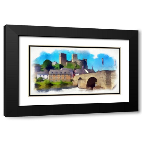 Along the River Black Modern Wood Framed Art Print with Double Matting by Bolokofsky, Ronald