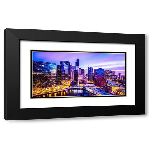 Along the River Black Modern Wood Framed Art Print with Double Matting by Bolokofsky, Ronald