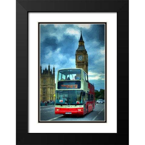 Big Ben Black Modern Wood Framed Art Print with Double Matting by Bolokofsky, Ronald