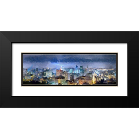 Montreal Black Modern Wood Framed Art Print with Double Matting by Bolokofsky, Ronald