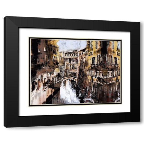 Old Venice II Black Modern Wood Framed Art Print with Double Matting by Bolokofsky, Ronald