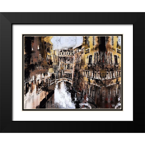 Old Venice II Black Modern Wood Framed Art Print with Double Matting by Bolokofsky, Ronald