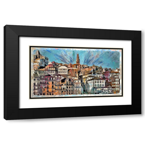 Porto Black Modern Wood Framed Art Print with Double Matting by Bolokofsky, Ronald