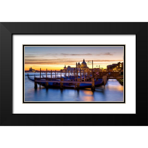 Sunset on the Basilica Black Modern Wood Framed Art Print with Double Matting by Bolokofsky, Ronald