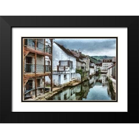 Venise I  Black Modern Wood Framed Art Print with Double Matting by Bolokofsky, Ronald