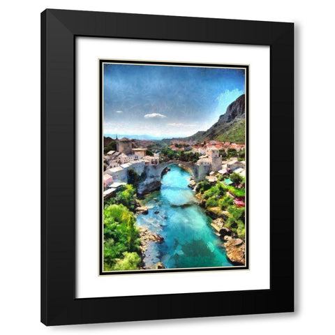 View From the Minaret Black Modern Wood Framed Art Print with Double Matting by Bolokofsky, Ronald