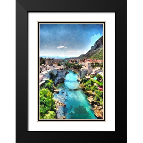 View From the Minaret Black Modern Wood Framed Art Print with Double Matting by Bolokofsky, Ronald