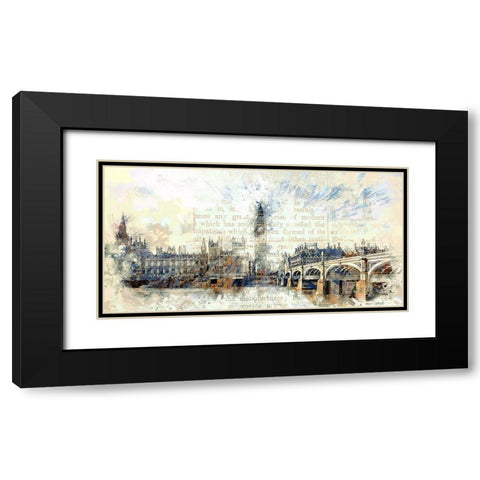 Westminster II Black Modern Wood Framed Art Print with Double Matting by Bolokofsky, Ronald