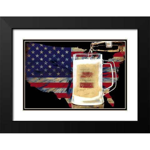 American Brew Black Modern Wood Framed Art Print with Double Matting by Bolokofsky, Ronald