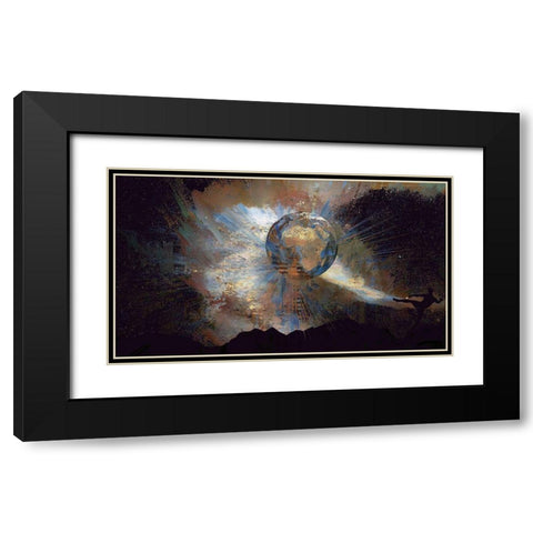 As the World Turns Black Modern Wood Framed Art Print with Double Matting by Bolokofsky, Ronald