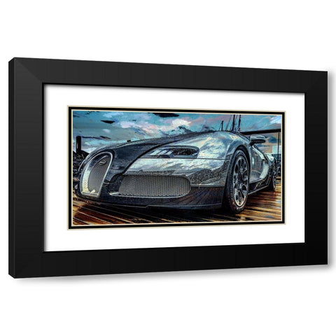 Bugatti I Black Modern Wood Framed Art Print with Double Matting by Bolokofsky, Ronald