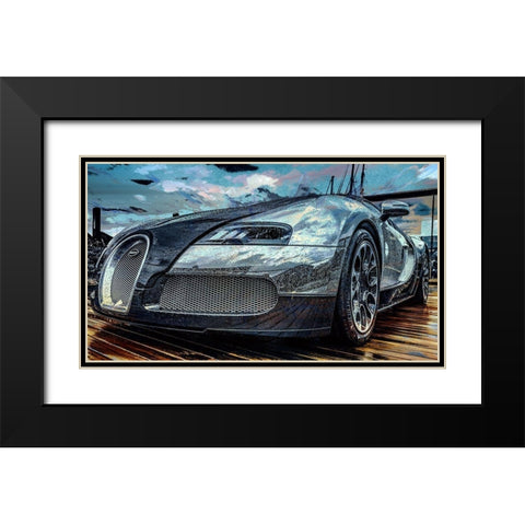 Bugatti I Black Modern Wood Framed Art Print with Double Matting by Bolokofsky, Ronald