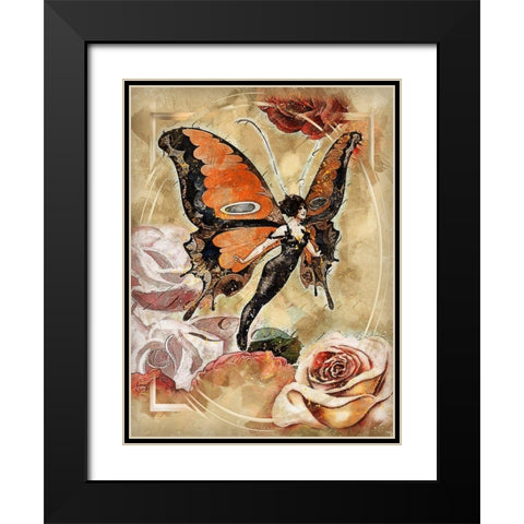 Butterflies Are Free Black Modern Wood Framed Art Print with Double Matting by Bolokofsky, Ronald