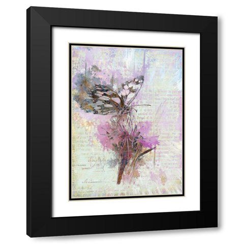 Butterfly Story Black Modern Wood Framed Art Print with Double Matting by Bolokofsky, Ronald