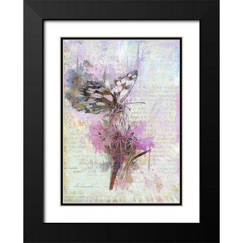 Butterfly Story Black Modern Wood Framed Art Print with Double Matting by Bolokofsky, Ronald