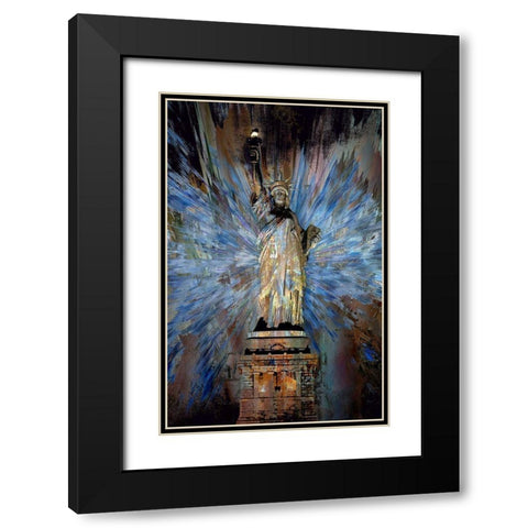 Celebrating Freedom Black Modern Wood Framed Art Print with Double Matting by Bolokofsky, Ronald