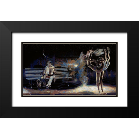 Dance To Your Own Music Black Modern Wood Framed Art Print with Double Matting by Bolokofsky, Ronald