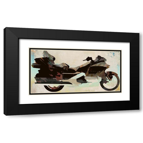 Decorative Motorcycle Black Modern Wood Framed Art Print with Double Matting by Bolokofsky, Ronald