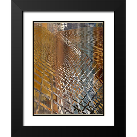 Downtown II Black Modern Wood Framed Art Print with Double Matting by Bolokofsky, Ronald