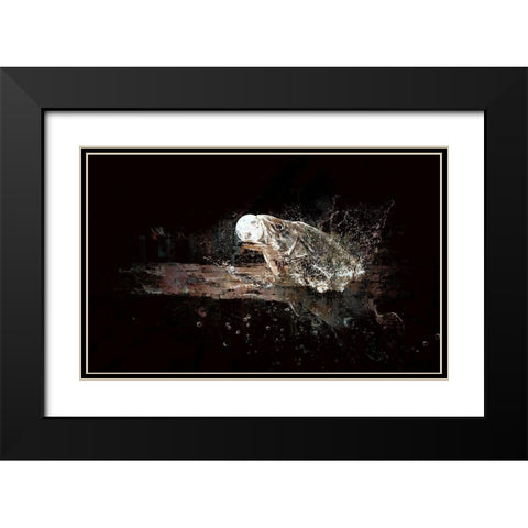 Fish Out of Water Black Modern Wood Framed Art Print with Double Matting by Bolokofsky, Ronald