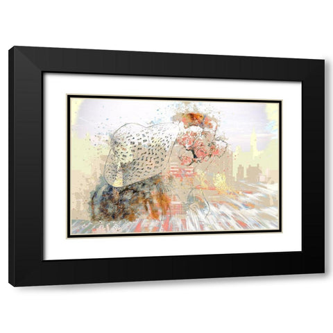 Fresh Flowers Black Modern Wood Framed Art Print with Double Matting by Bolokofsky, Ronald