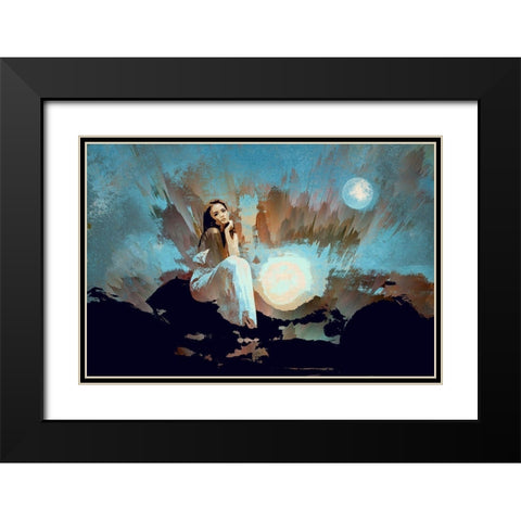 Light the Way Black Modern Wood Framed Art Print with Double Matting by Bolokofsky, Ronald