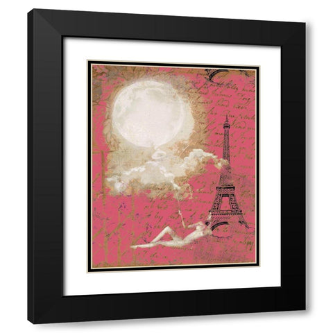 Moon On A String Black Modern Wood Framed Art Print with Double Matting by Bolokofsky, Ronald