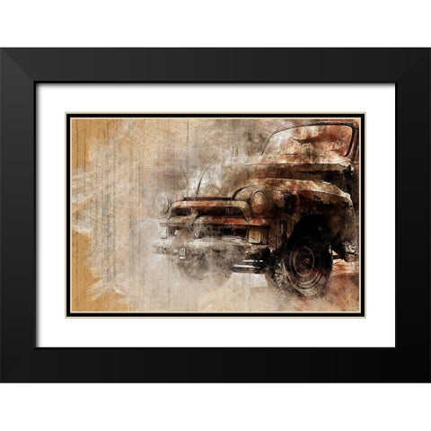 Oldtimer II Black Modern Wood Framed Art Print with Double Matting by Bolokofsky, Ronald