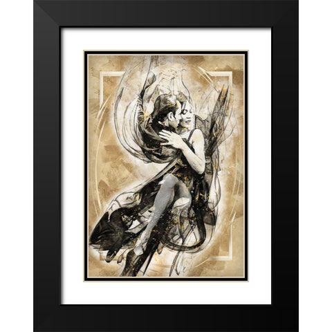 Sharing the Magic Black Modern Wood Framed Art Print with Double Matting by Bolokofsky, Ronald