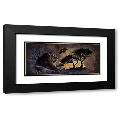 The Lion Sleeps Tonight Black Modern Wood Framed Art Print with Double Matting by Bolokofsky, Ronald