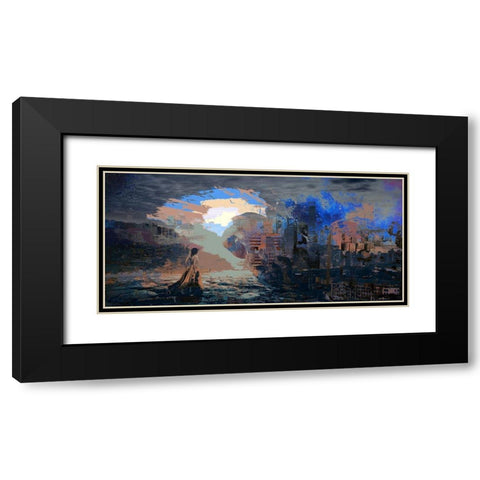 Urban Calling Black Modern Wood Framed Art Print with Double Matting by Bolokofsky, Ronald