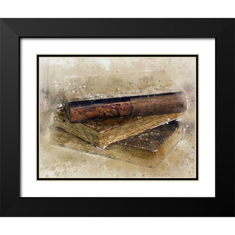 Vintage Litterature II Black Modern Wood Framed Art Print with Double Matting by Bolokofsky, Ronald