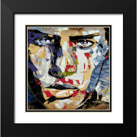 American Portrait  Black Modern Wood Framed Art Print with Double Matting by Bolokofsky, Ronald