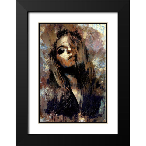 Amore Black Modern Wood Framed Art Print with Double Matting by Bolokofsky, Ronald