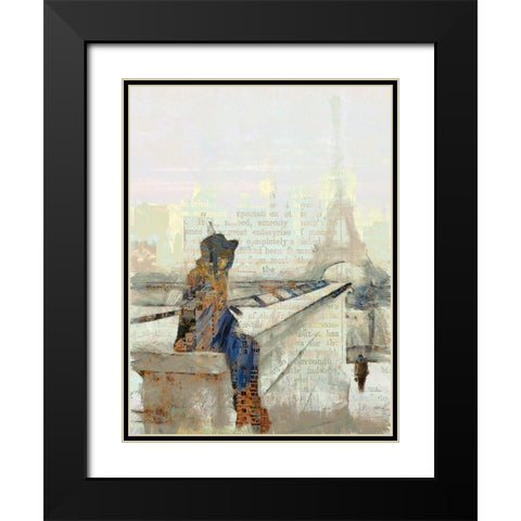 Another Sunday In Paris II Black Modern Wood Framed Art Print with Double Matting by Bolokofsky, Ronald