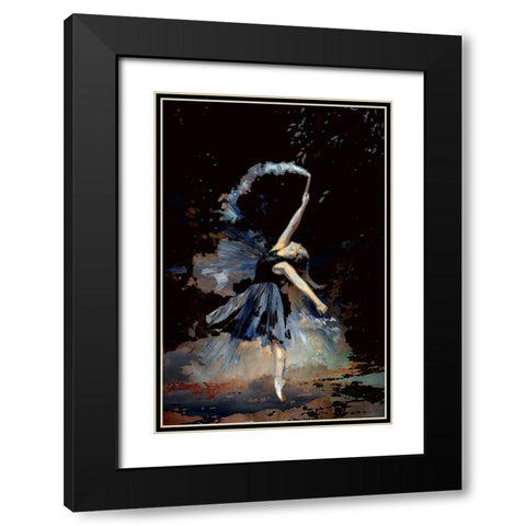 Dancing With A Flair Black Modern Wood Framed Art Print with Double Matting by Bolokofsky, Ronald