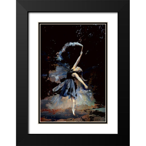 Dancing With A Flair Black Modern Wood Framed Art Print with Double Matting by Bolokofsky, Ronald