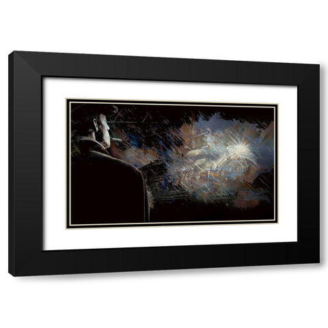 Late Arrival Black Modern Wood Framed Art Print with Double Matting by Bolokofsky, Ronald