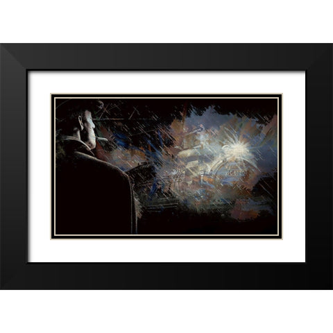 Late Arrival Black Modern Wood Framed Art Print with Double Matting by Bolokofsky, Ronald