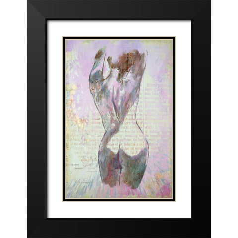 Lavender Beauty Black Modern Wood Framed Art Print with Double Matting by Bolokofsky, Ronald